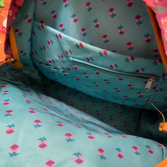 MATILDA JANE Pack Up Backpack Purple Floral School Travel Kids Girls Zip Pockets - Picture 13 of 15